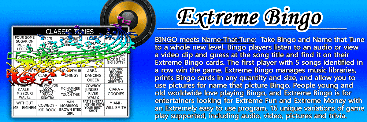 Extreme Bingo Software Game