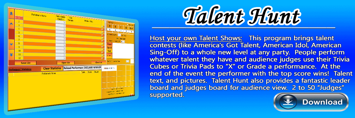 Talent-Hunt Software Game