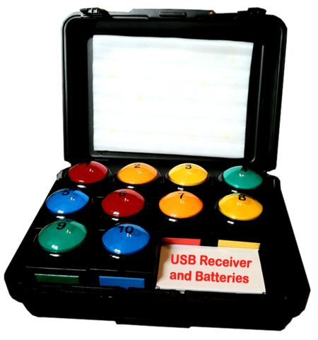 Game show buzzers carry case
